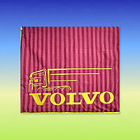 Комплект постільної білизни для водія автомобіля Volvo Вольво бордовий смуга