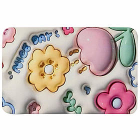 Вологопоглинаючий килимок Глазур 40х60см, діатомітовий нековзний вологовбираючий килимок для ванної/передпокою