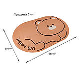 Вологопоглинаючий килимок Рижий кіт 38х58см, діатомітовий нековзний вологовбираючий килимок для ванної/передпокою, фото 2