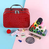 Органайзер для рукоділля набір для шиття, дорожній швейний набір у кейсі з блискавкою