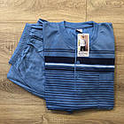 Чоловіча байкова піжама костюм домашній Річард Комплект теплий зимний для дому, фото 9