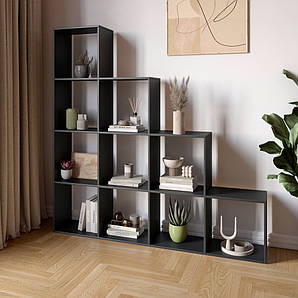 Стелаж М-ЗОН Джеко 1420 Антрацит (MZN-031006)