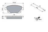 Колодки гальмівні (задні) Ford Transit V347 06-14 (+датчики) 0 986 494 171 (BOSCH), фото 6