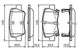 Колодки гальмівні (задні) Toyota Avensis 08-18 0 986 494 403 (BOSCH), фото 6