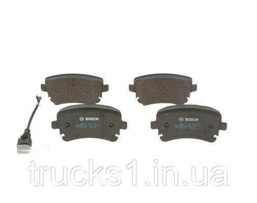 Колодки гальмівні (задні) VW T5 03- (Lucas) (з датчиком) 0 986 495 094 (BOSCH), фото 1