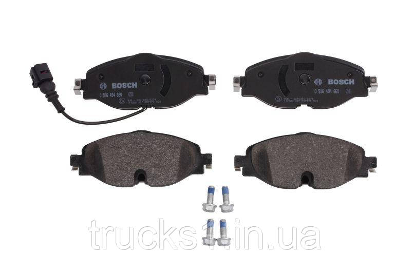 Колодки тормозные (передние) Audi A3/Q2/Q3/Seat/Skoda Octavia/Kodiaq/VW Golf/Passat B8 12-(+датчик) 0 986 494, фото 1