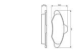 Колодки гальмівні (передні) Ford Escort V/VI 90-00/Orion III 90-93 0 986 460 949 (BOSCH), фото 6