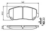 Колодки гальмівні (передні) Mazda CX-5 11- 0 986 494 675 (BOSCH), фото 8