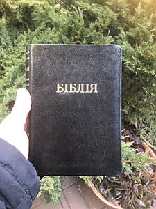 Біблія, переклад Івана Огієнка, 13х18 см, шкіра, індекси.