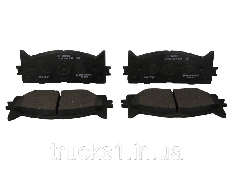 Колодки гальмівні (передні) Toyota Camry/Lexus ES 01- (Akebono) 0 986 494 430 (BOSCH), фото 1