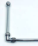 Гнучка підводка хромована 50см (25+25) бумеранг XL мідна d10мм 1/2"ВВ  FLEXY CHROME, фото 3