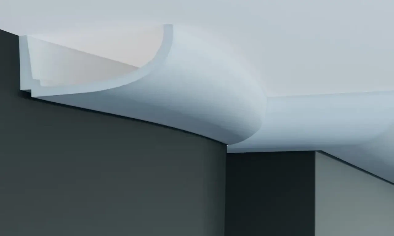 Стельовий гнучкий плінтус Gaudi P882F (7х17)см, довжина 2м