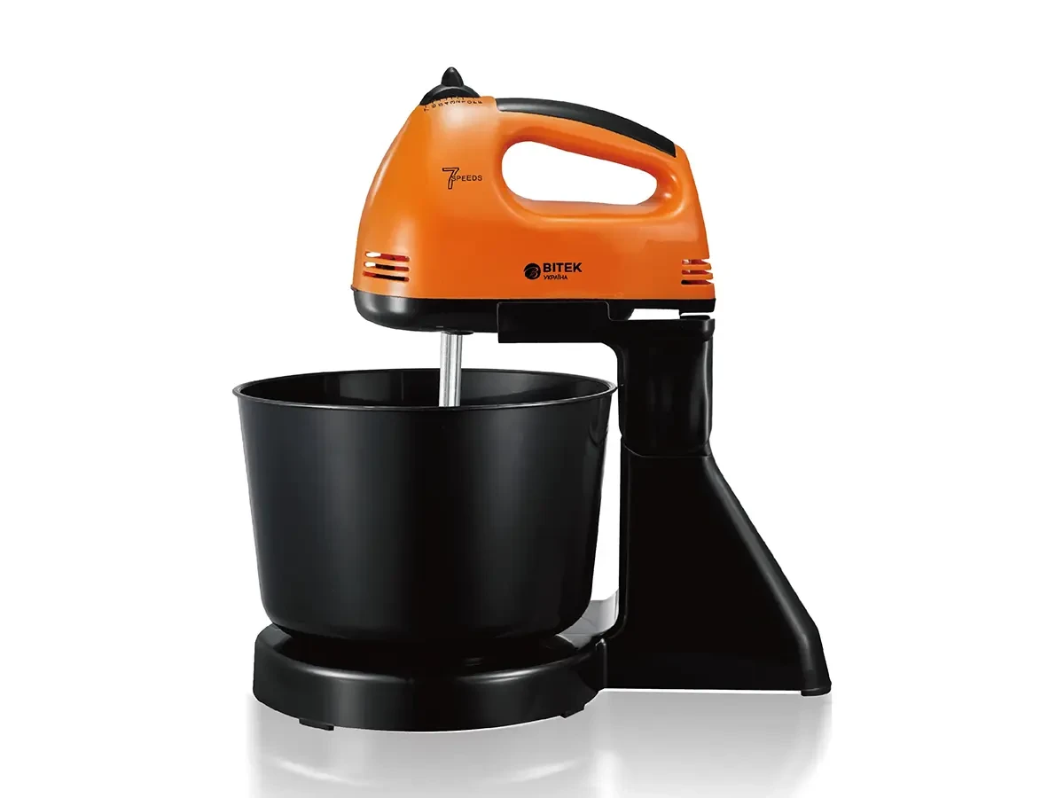 Міксер стаціонарний 250 Вт пластикова чаша BITEK BT-6637S 12 шт 7112, фото 1