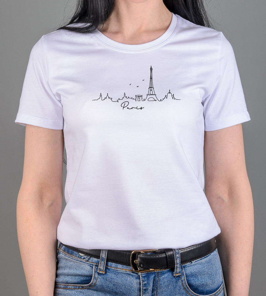 Футболка жіноча Paris 2473ж (Уп.4шт M-XXL), Білий