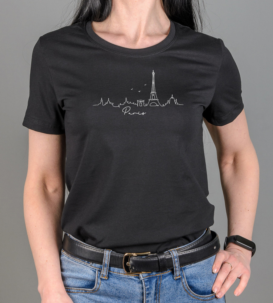 Футболка жіноча Paris 2473ж (Уп.4шт M-XXL), Чорний