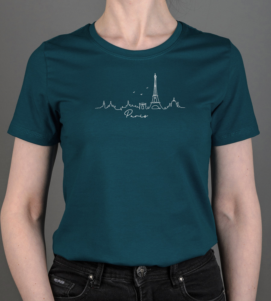 Футболка жіноча Paris 2473ж (Уп.4шт M-XXL), Темно-зелений