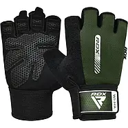 Рукавички для фітнесу RDX W1 Half Army Green M 18-20 см, фото 2