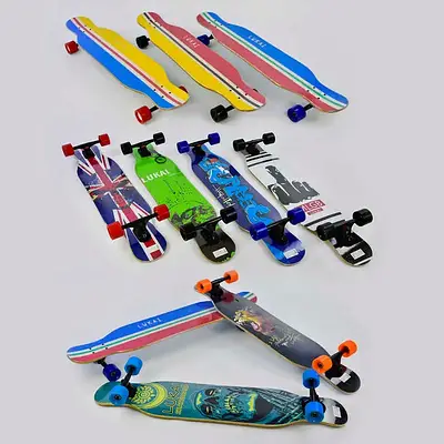 Маневрений лонгборд для фрірайду занижена дека з канадського клена Довговічна дошка круїзер загнуті краї