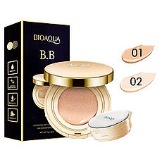 Кушон BIOAQUA Exquisite & Delicate BB Cushion Cream SPF50 15 г + 15 г (зі змінним блоком) ПАЛІТРА