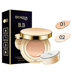 Кушон BIOAQUA Exquisite & Delicate BB Cushion Cream SPF50 15 г + 15 г (зі змінним блоком) ПАЛІТРА