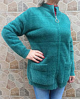 Кофта Альпака жіноча на змійці альпака 54-56-58