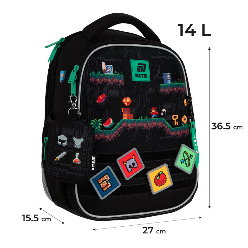 Рюкзак Kite Education каркасний K25-555S-4 Pixel Game