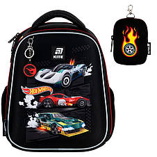 Набір Kite рюкзак + пенал + сумка для взуття SET_HW25-555S Hot Wheels, фото 4