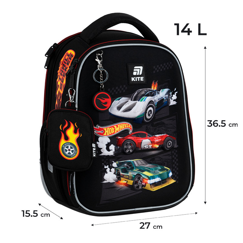 Рюкзак Kite Education каркасний HW25-555S Hot Wheels