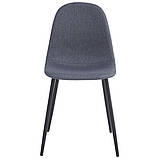 Стілець Лучія чорний/сірий, фото 4
