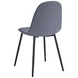Стілець Лучія чорний/сірий, фото 3