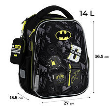 Набір Kite рюкзак + пенал + сумка для взуття SET_DC25-555S Batman, фото 3