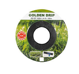 Крапельна стрічка емітерна шланг для поливу городу GOLDEN DRIP 100 м