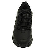 Чоловічі шкіряні кросівки чорного кольору весна-осінь на шнурівці Mida 112015(3) розмір 40, фото 3