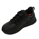 Чоловічі шкіряні кросівки чорного кольору весна-осінь на шнурівці Mida 112015(3) розмір 40, фото 8