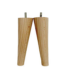 Конусні меблеві дерев'яні ніжки скошені натуральний бук