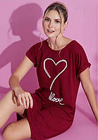 Футболка-туника Comfort, бургунди