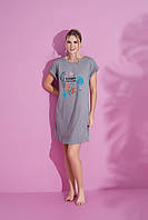 Футболка-туника Comfort, серая