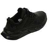 Чоловічі шкіряні кросівки чорного кольору весна-осінь на шнурівці Mida 112218(26) розмір 40, фото 7