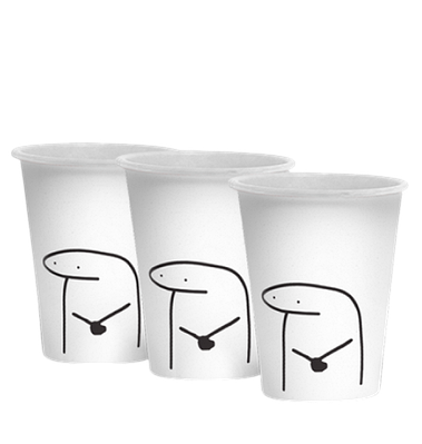 Стакан 1-шаровий "Меми" на 185 мл (50 шт/уп)