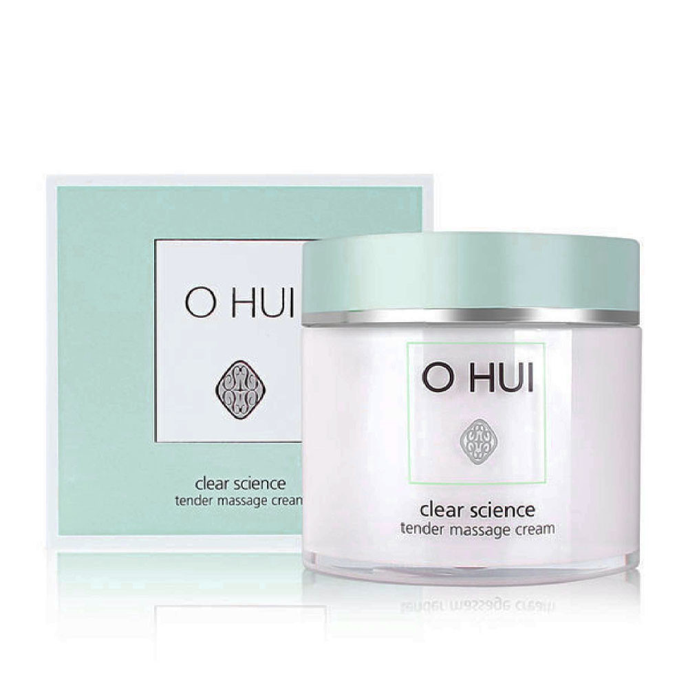 Ніжний зволожуючий масажний крем з рослинними екстрактами O HUI Clear Science Tender Massage Cream 230 ml, фото 1