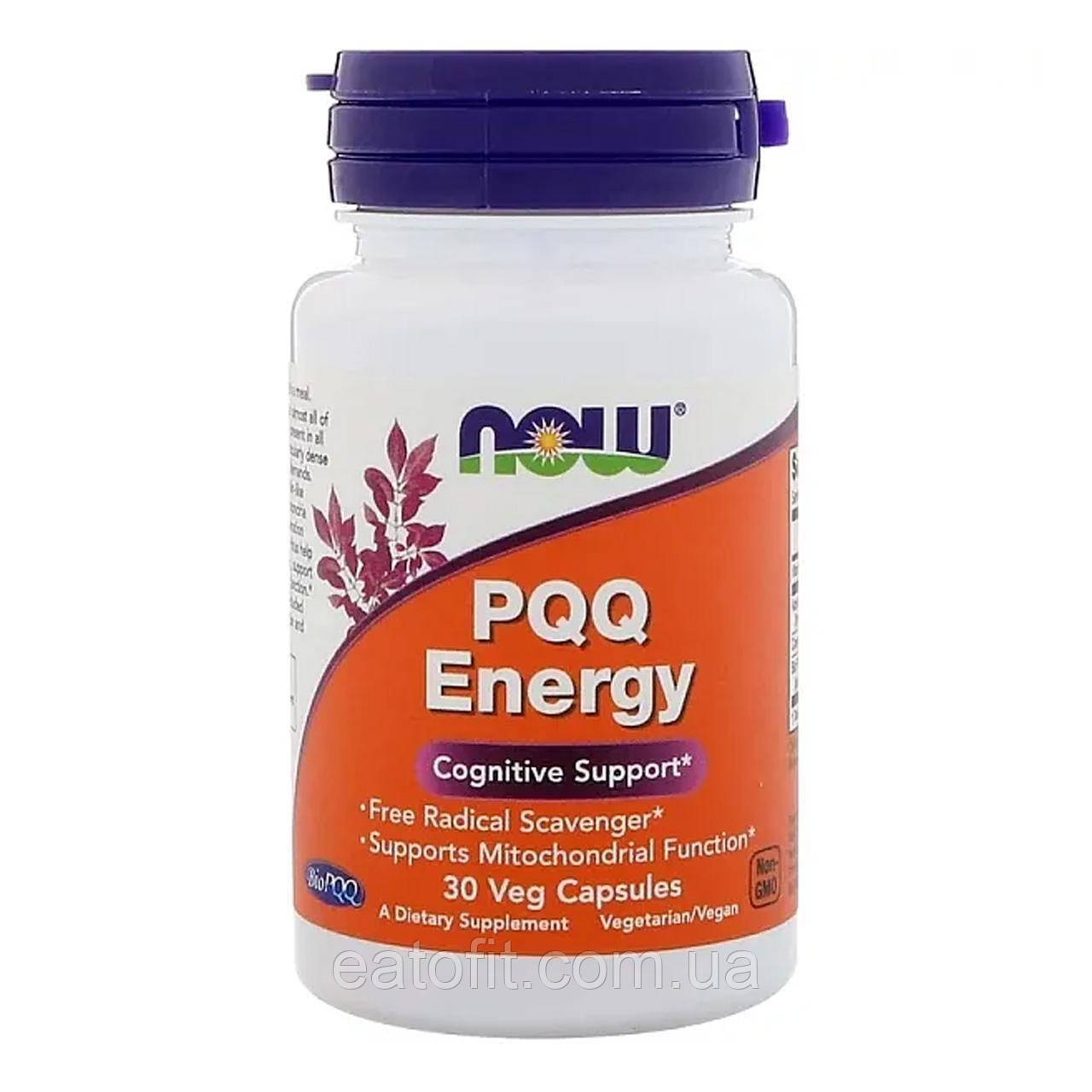 Харчова добавка (PQQ Energy) 30 капсул NOW-03168