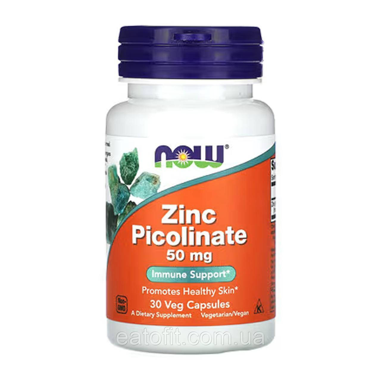 Піколінат цинку (Zinc Picolinate) 50 мг 30 капсул NOW-01549