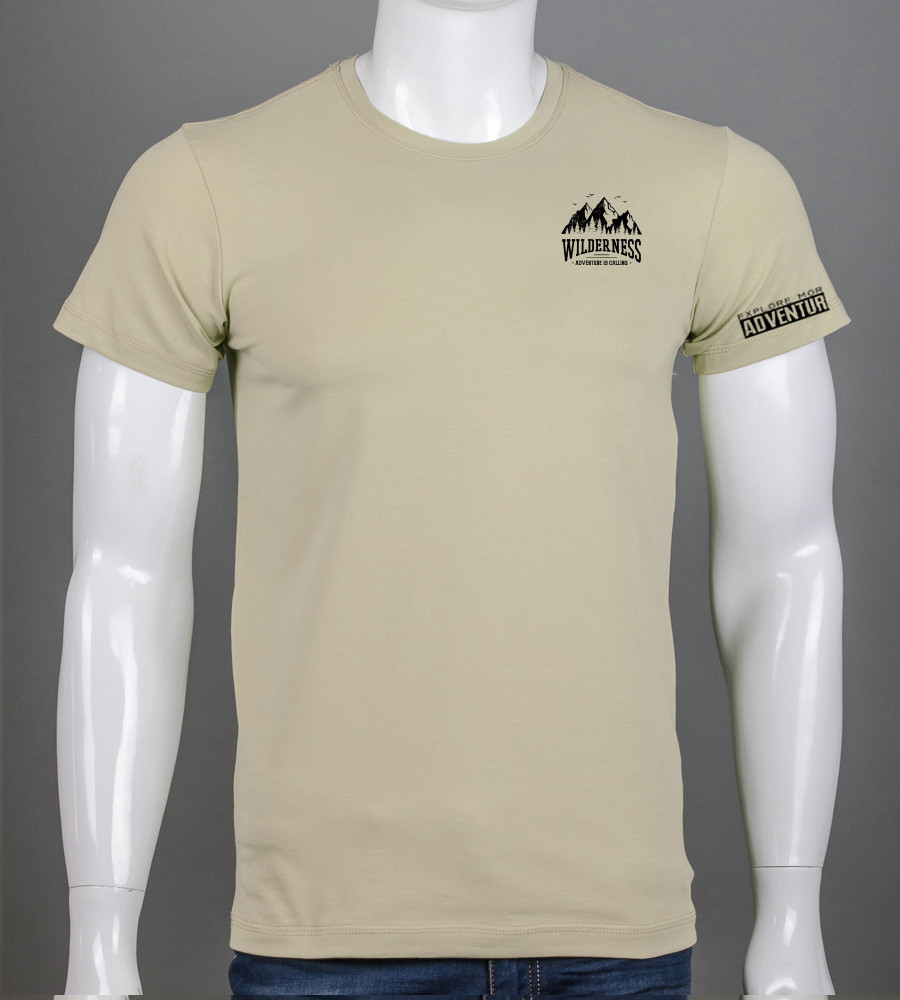 Футболка чоловіча Wilderness 2405м (Уп.4шт M-XXL), Таш, фото 1