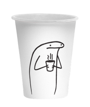 Стакан 1-шаровий "Меми" на 250 мл (50 шт/уп)