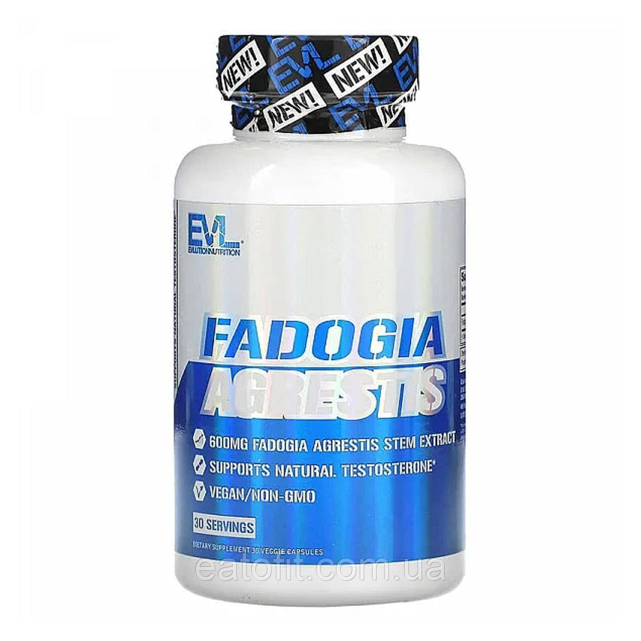 Фадогія Агретіс (Fadogia Agrestis) 600 мг 30 капсул EVL-02743