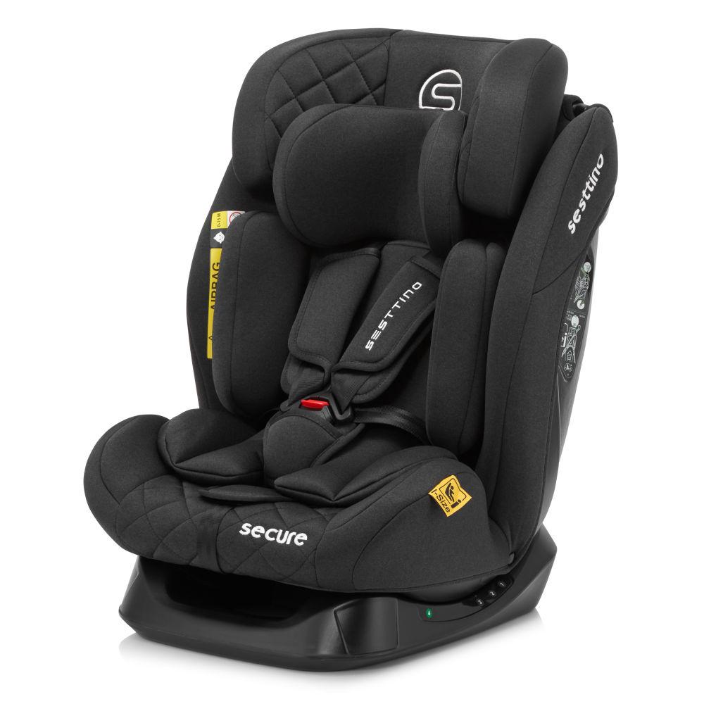 Дитяче автокрісло Sesttino Secure Pro i-Size 40-150см. (0-36 кг) black