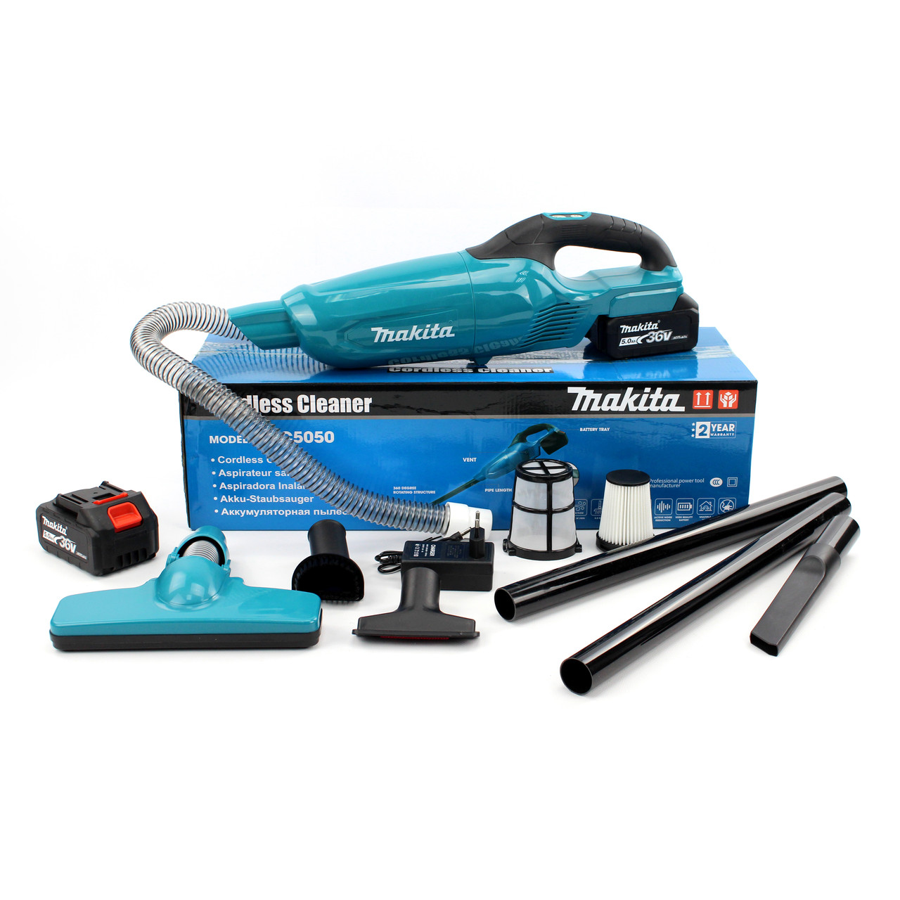 Акумуляторний пилосос Makita HVC5050 (36V, 5AH) АКБ пилосос Макіта
