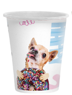 Стакан 1-шаровий "Happy" на 185 мл (50 шт/уп)