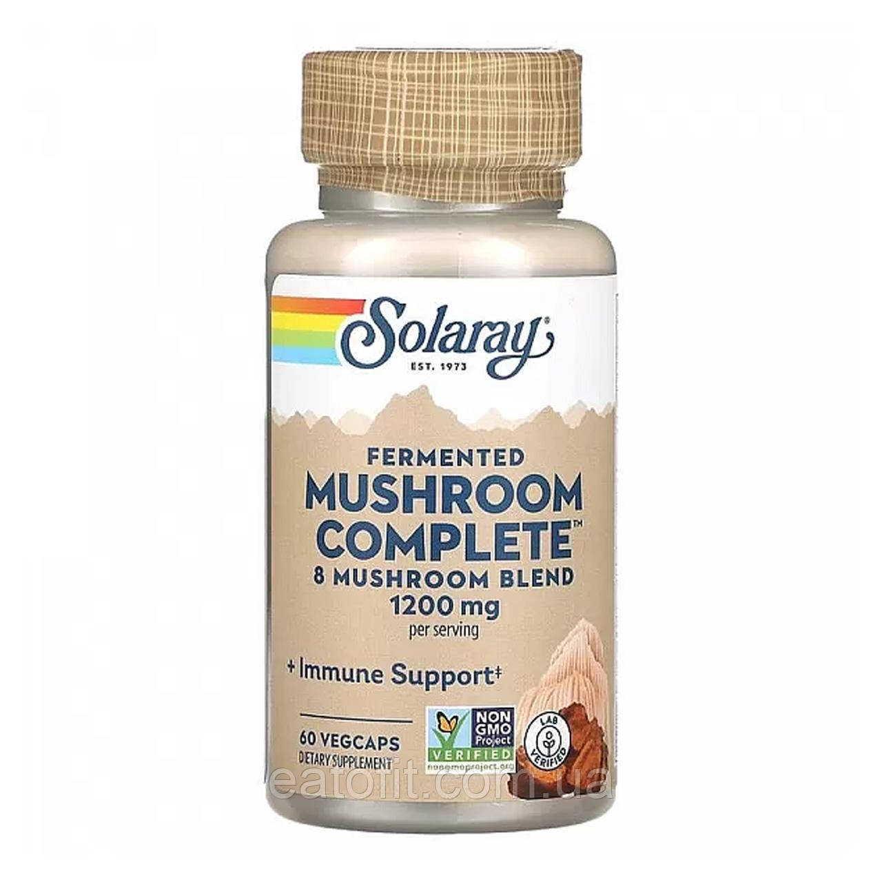 Суміш лікувальних грибів (Fermented Mushroom Complete) 1200 мг 60 капсул SOR-95379