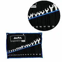 Набір комбінованих ключів ріжково-накидні AL-FA ALHWS15EL 15 ел. 9-24мм